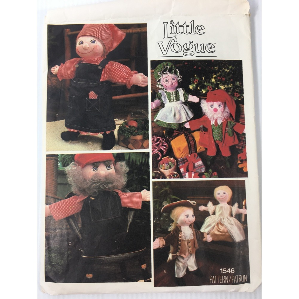 Little Vogue 1546 Vintage Craft Sewing pattern Dolls and Clothes